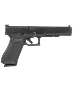 Glock PA163S101MOS G17L Gen5 MOS Full Size Frame 9mm Luger 10+1 6.02" Black Long Barrel, Black Cerakote MOS Cut/Serrated Steel Slide, Black Polymer Frame w/Picatinny Rail, Black Textured Grip