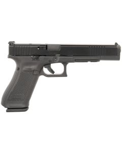 Glock PA163S103MOS G17L Gen5 MOS Full Size Frame 9mm Luger 17+1 6.02" Black Long Barrel, Black Cerakote MOS Cut/Serrated Steel Slide, Black Polymer Frame w/Picatinny Rail, Black Textured Grip