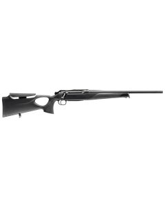 Sauer 80117656 505 Synchro XT Full Size 375 H&amp;H Mag 2+1 24" Titanium Gray Steel Barrel, Saddle Mount Steel Receiver, Black Thumbhole w/Adj Comb Synthetic Stock