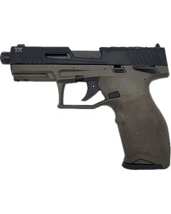 Taurus 1-2TX22P141O TX22 T.O.R.O Gen 2 Full Size Frame 22 LR 16+1/22+1 4.10" Threaded Barrel, Optic Ready/Serrated Slide, OD Green Polymer Frame w/Picatinny Rail