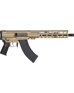 CMMG 86A8E0BCT Dissent MK47 7.62x39mm 30+1 12.50" Black Nitride Threaded Barrel, M-LOK Handguards, Coyote Tan Cerakote Aluminum Picatinny Rail Receiver