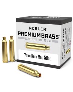 Nosler 10185 Premium Brass Unprimed Cases 7mmRemMag Rifle Brass 50/Box