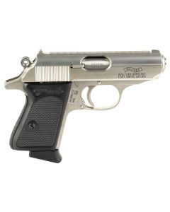 Walther Arms 4796020 PPK32 ACP 6+1 3.30" Stainless Steel Barrel, Stainless Serrated Steel Slide, Stainless Steel Frame w/Beavertail Textured, Polymer Grip