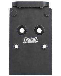 Foxtail Precision 100006 Red Dot Adapter Plate for Optics-Ready PistolBlack Anodized Glock MOS