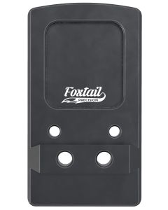 Foxtail Precision 100015 Rear Sight Dovetail Optic Adapter Plate for non MOS GlockBlack Anodized Glock Non MOS