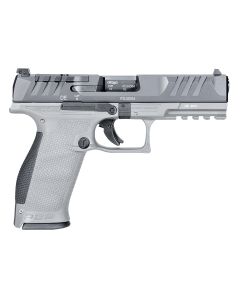 Walther Arms 2858371NP3 PDPFull Size Frame 9mm Luger 18+1 4.50" Stainless Polygonal Rifled Barrel, Optic Ready/Serrated Steel Slide, Gray Polymer Frame w/Picatinny Rail Ambidextrous