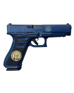 Glock PA475S204MOSPRESBLU G45 Gen5 MOS Compact Frame 9mm Luger 17+1 4.02" Black GMB Barrel MOS Cut/Serrated Steel Slide Polymer Frame w/Picatinny Rail Ambidextrous