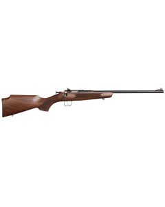 Crickett 00002 Deluxe The Original Youth Deluxe Single Shot 16.10" Blued Tapered Barrel, Blued Steel Receiver, Fixed American Walnut Stock, EZ Loader