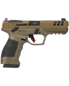 SAR USA SAR9G3BR SAR9 Gen3 Full Size Frame 9mm Luger 17+1 4.40" Black Steel Barrel, Bronze Cerakote Steel Serrated Slide, Bronze Cerakote Polymer Frame w/Picatinny Rail, Black Polymer Grip