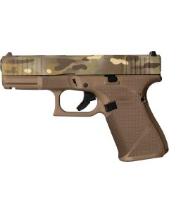 Glock PA195S204MOSNMCFDE G19 Gen5 MOS Compact Frame 9mm Luger 15+1 4.02" GMB Barrel, MOS Cut/Serrated Steel Slide, FDE Camo Polymer Frame w/Picatinny Rail, Ambidextrous