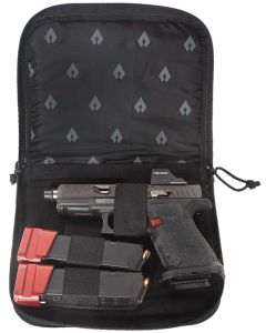 Advance Warrior Solutions SPC9 Single Pistol Case9.50" Long Black Durable Soft Fabric Compatible w/ Most Standard Sized Pistols