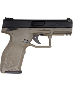Taurus 1-TX22141O TX22Full Size Frame 22 LR 16+1 4.10" Matte Black Threaded Barrel, Matte Black Serrated Slide, OD Green Polymer Frame w/Picatinny Rail, Textured Grip