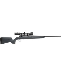 Savage Arms 32230 Axis 2 XP Combo Compact 243 Win 4+1 20" Matte Black Heavy Sporter Barrel &amp; Drilled &amp; Tapped Carbon Steel Receiver, Fixed Matte Gray Synthetic Stock, Right Hand, Boresighted 3-9x40mm