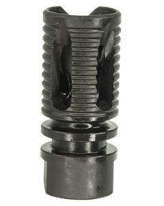 Lead &amp; Steel Llc LS-SAW-FH-1-2X28 Saw Style Flash Suppressor1/2"-28 tpi Black 4140 Steel Closed Tine