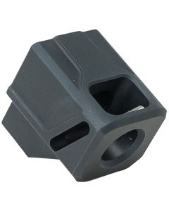 Faxon Firearms FFPACOMPDSG01 EXOS-513 Compensator Black Nitride 6061 Aluminum 1/2"x28 Threads 1.10" OAL Compatible w/ Glock Gen 3 19/17/34
