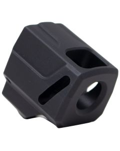Faxon Firearms FFPACOMPSSS01 EXOS-525 Compensator Black Nitride 6061 Aluminum 1/2"x28 Threads 1.125" OAL Compatible w/ Sig Sauer P365/P365 XL