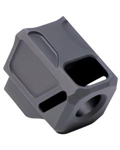 Faxon Firearms FFPACOMPSSG02 EXOS-533 Compensator Black Nitride 6061 Aluminum 1/2"x28 Threads 1.218" OAL Compatible w/ Glock 43X/48