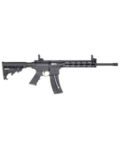 Smith &amp; Wesson 14375 M&amp;P15-22 Sport Bundle .22 LR 25+1 16.50" Black Threaded Barrel Polymer Receiver Black Handguard Grip