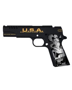 AUTO 1911TCAC18 1911 45 5" 7R TRUMP FIGHT BK/GLD