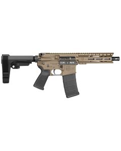 Diamondback DB1913K061 DB155.56 NATO 30+1 7" Flat Dark Earth Cerakote Heavy Barrel 7075-T6 Aluminum Receiver 6" M-LOK Handguard SBA3 Brace Magpul MOE Grip