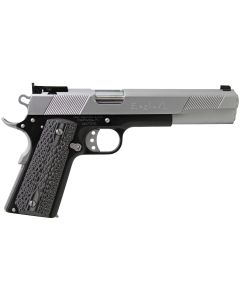 Iver Johnson Arms EAGLEXL45TT Eagle Deluxe 45 ACP 8+1 6" Steel Barrel, Hard Chrome Serrated Steel Slide, Matte Black Steel Frame w/Beavertail, Black/Gray G10 Grip