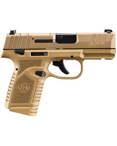 FN 66101419 Reflex MRD 9mm Luger 15+1 11+1 3.30" Micro-Compact Frame Flat Dark Earth PVD Optic Ready/Serrated Steel Slidew/Picatinny Rail Stippled Grip Ambidextrous