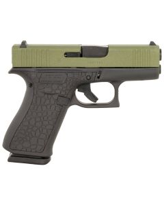 Glock PX4350204BAYOU G43XSub-Compact Frame 9mm Luger 10+1 3.41" Black GMB Barrel, Lime Green Cerakote Serrated Steel Slide, Black Cerakote Polymer Frame w/Beavertail, Ambidextrous