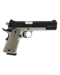 SDS Imports 10100803 1911 D10 FO 10mm 8+1 5" Black Cerakote Stainless Steel Slide Tan/black G10 Grip