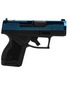 Taurus 1-GX4M931-10B GX4Micro-Compact Frame 9mm Luger 10+1 3.06" Satin Black DLC Stainless Steel Barrel, Blue PVD Serrated Alloy Steel Slide, Matte Black Stainless Steel Frame, Textured Grip