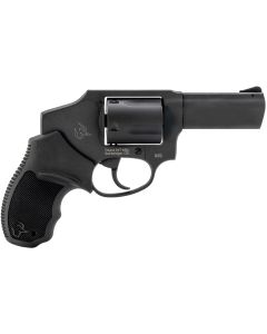 Taurus 2-850131 850Small 38 Special 5 Shot 3" Matte Black Alloy Steel Barrel, Cylinder &amp; Frame, Black Rubber Grip, Transfer Bar Safety, Concealed Hammer