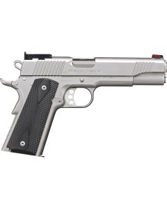 Kimber Mfg.,inc 3200107CA Stainless Target II (CA) 10mm 8+1 5" Satin Silver Front Serrations Stainless Steel Slide Black Synthetic Double-Diamond Checkering Grip
