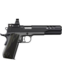 Kimber Mfg, Inc 3000278 Super Jagare w/Optic 10mm Auto 8+1 6" Stainless Match Grade Barrel, Diamond Carbon Coating Ported/Serrated Stainless Steel Slide, Kimpro II Gray Micarta Grip, Delta Pro Red Dot
