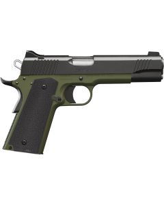 Kimber Mfg, Inc 3000465 Custom LW MP 9mm Luger 9+1 5" Stainless Match Grade Barrel, Black Serrated Steel Slide, Ranger Green Aluminum Frame w/Beavertail, Black Textured Grip