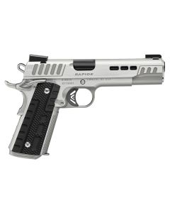 Kimber Mfg.,inc 3000429 Rapide Frost 10mm Auto 8+1 5" Black DLC Stainless Steel Barrel, Kimpro II Silver Lightening Cut/Serrated Stainless Steel Slide &amp; Frame w/Beavertail, Black G10 Grip