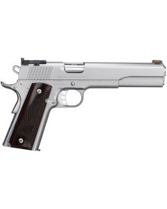 Kimber Mfg.,inc 3000372 Stainless Target LS 10mm 8+1 6" Ramped Barrel Satin Silver Stainless Steel Slide Rosewood Grip