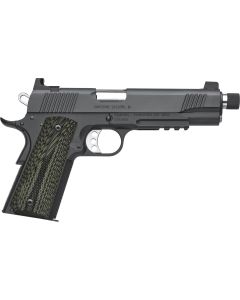 Kimber Mfg, Inc 3200337 TLE II45 ACP 7+1 5" Stainless Threaded Barrel, Matte Black Serrated Steel Slide, Matte Black Steel Frame w/Beavertail &amp; Picatinny Rail, Aggressively Textures G-10 Grip