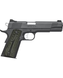 Kimber Mfg, Inc 3200347 TLE II Custom 10mm Auto 8+1 5" Stainless Match Grade Barrel, Matte Black Serrated Steel Slide, Matte Black Steel Frame w/Beavertail, Aggressively Textures G-10 Grip