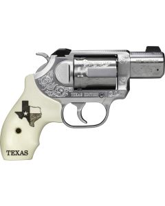 Kimber Mfg, Inc 3400028 K6S Texas Edition DA/SA 357 Mag 6 Shot 2" Brushed Stainless Steel Barrel &amp; Cylinder, Brushed Stainless Steel Frame, Bonded Ivory Grip, Exposed Hammer