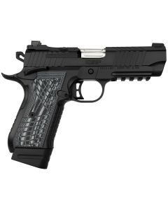 Kimber Mfg.,inc 3100014 KDS9C Rail 9mm 15+1 18+1 4.09" KimPro Black Front and Rear Serrations Stainless Steel G-10 Grip