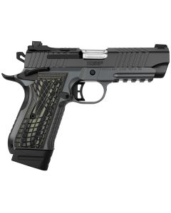 Kimber Mfg.,inc 3100016 KDS9C9mm 15+1 4.09" KimPro Gray Front and Rear Serrations Stainless Steel OD Green G-10 Grip