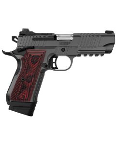 Kimber Mfg.,inc 3100024 KDS9C Rail 9mm 15+1 18+1 4.09" KimPro Gray Red/Black Front and Rear Serrations Stainless Steel Black Crosshatch cut G-10 Grip
