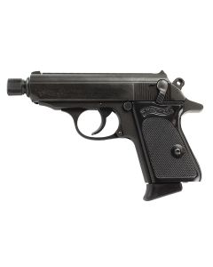 Walther Arms 4796061 PPK32 ACP 6+1 3.30" Black Steel Threaded Barrel, Black Serrated Steel Slide, Black Steel Frame w/Beavertail Textured, Polymer Grip