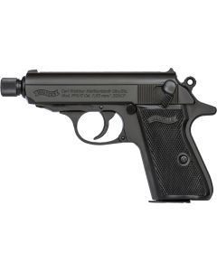 Walther Arms 4796059 PPK/SCarry Frame 32 ACP 7+1 3.30" Black Steel Threaded Barrel, Black Serrated Zinc Alloy Slide, Black Aluminum Frame w/Beavertail, Textured Polymer Grip