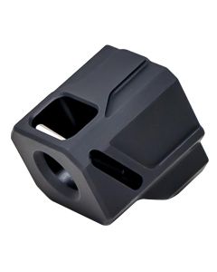 Faxon Firearms FFPACOMPDSG02 EXOS-543 Compensator for Gen 4 Black Anodized Aluminum 1/2"x28 Threads 1.10" OAL 9mm