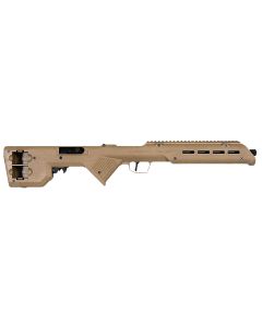 Desert Tech TRKRF2218FDE TREK-22Flat Dark Earth Compact 22 LR 18" Free Floating Steel Barrel, Picatinny Rail Receiver, M-LOK Handguards, Fixed Polymer Stock, Suppressor Ready