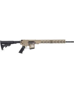 Great Lakes Firearms GL15350SSFDE16 GLFA350 Legend 5+1 18" Stainless Threaded Barrel, Flat Dark Earth Cerakote Picatinny Rail Aluminum Receiver, M-LOK Handguard, Black Synthetic Stock, Mil-Spec Grip