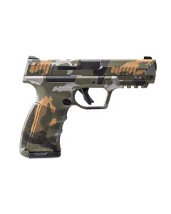 Dickinson LLC RA9C RA9 Ranger Compact Frame 9mm Luger 17+1 4.25" Black Steel Barrel, Ranger Camo Serrated Aluminum Slide, Ranger Camo Polymer Frame w/Accessory Rail