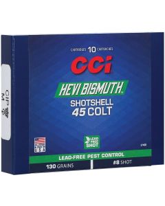 CCI 3746B Pest Control HEVI-Bismuth 45Colt 130gr Shotshell #8 Shot 10 Per Box/20 Case