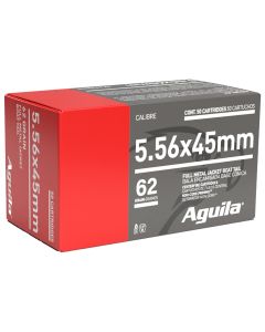 Aguila 1E556110 Target &amp; Range Rifle 5.56x45mm NATO 62gr Full Metal Jacket Boat Tail 50 Per Box/20 Case
