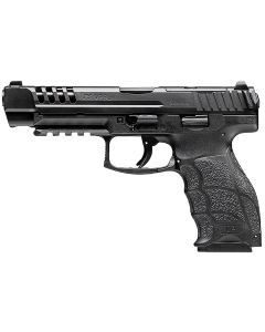 HK 81001158 VP9L9mm Luger 10+1 5" Black Polygonal Rifled Barrel, Long/Lightening Cuts/Optic Cut Steel Slide, Polymer Frame w/Picatinny Rail, Black Interchangeable Backstrap Grip